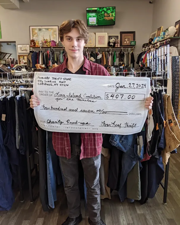 Round-up charity check presentation 4