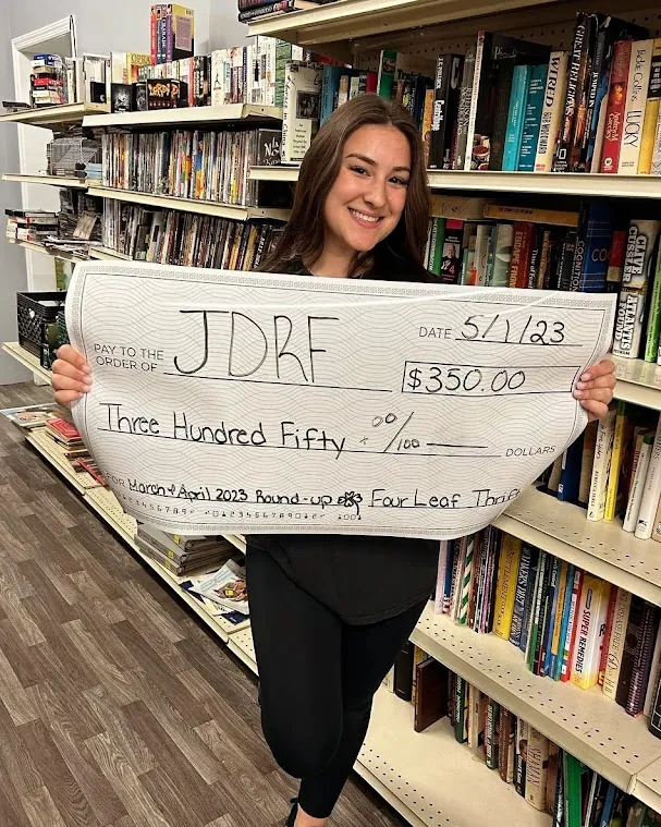 Round-up charity check presentation 6